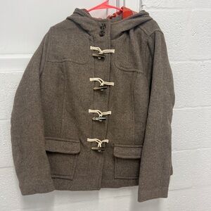 Old Navy Tan Pea Coat Classic Wool Blend